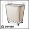 Dryser Commercial Heavy-Duty Rolling Laundry Hamper, Steel Frame Cart on Wheels with Removable Canvas Bin for Hotel or Home